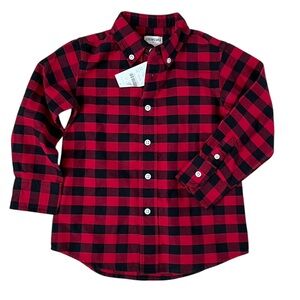 NWT kids flannel shirt in Buffalo check plaid. Great for fall.